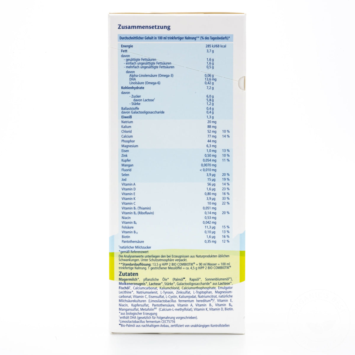 HiPP Stage 2 Combiotic Formula - German Version (600g) - 40 Boxes