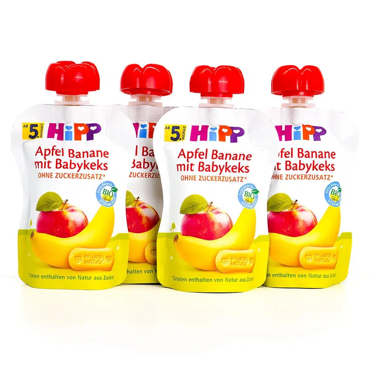 HiPP Fruit Pouches - Apple-Banana & Baby Biscuit | Organic's Best Shop