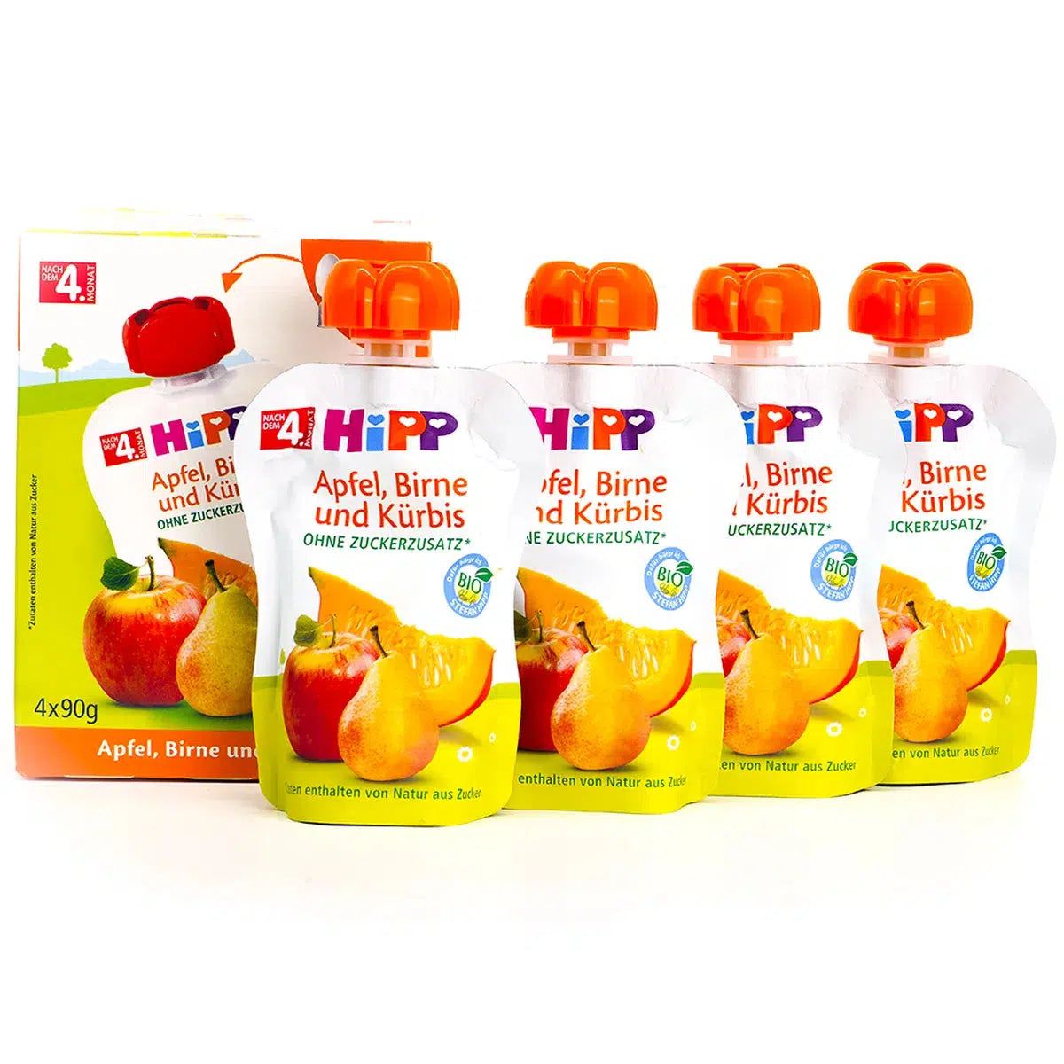 HiPP apple, pear and pumpkin, from 4 months