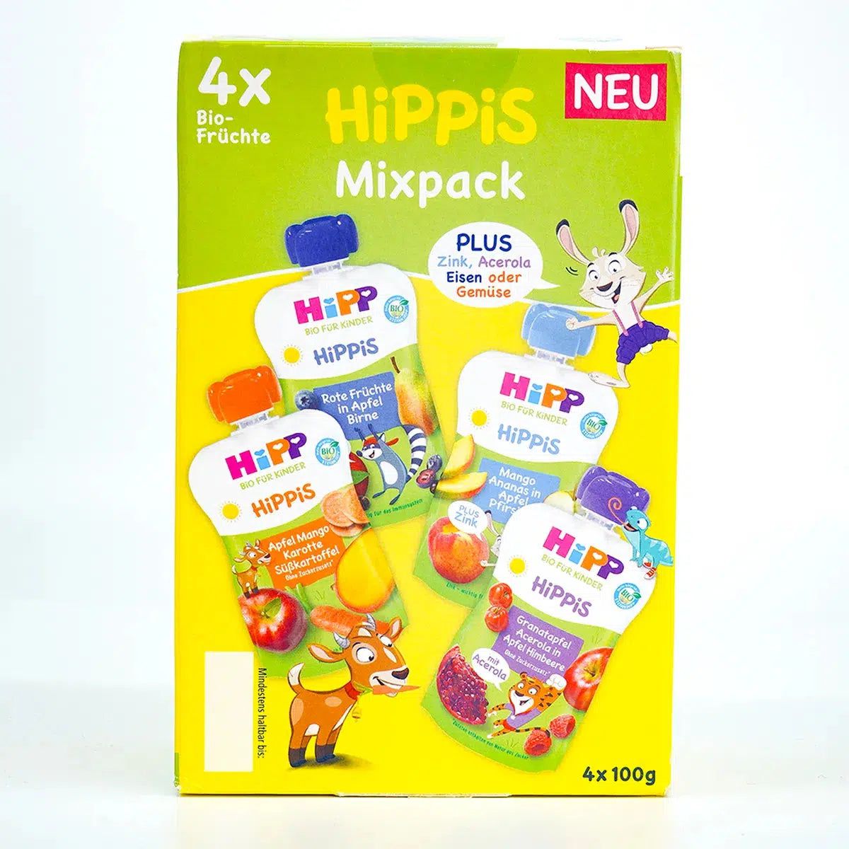 HiPP Fruit Pouches Hippis Mixpack - Box