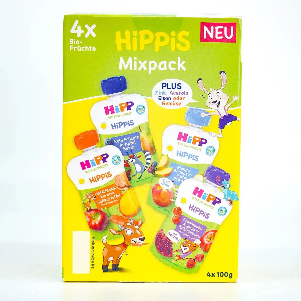 HiPP Fruit Pouches Hippis Mixpack - Box