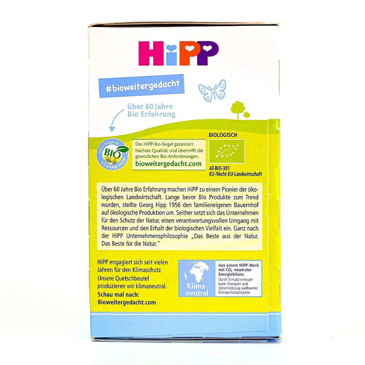 HiPP Fruit Pouches - Peach & Banana With Coconut Milk (6+ Months) Ingredients