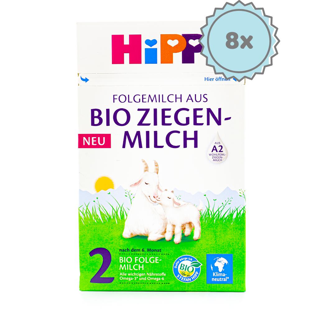 HiPP Goat Milk Formula Stage 2 - German Version (400g) - 8 Boxes