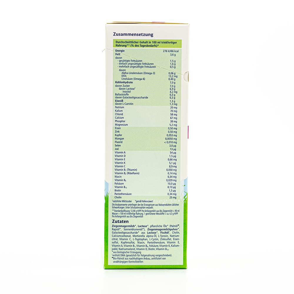 HiPP Goat Milk Formula Stage PRE - German Version (400g) - 40 Boxes