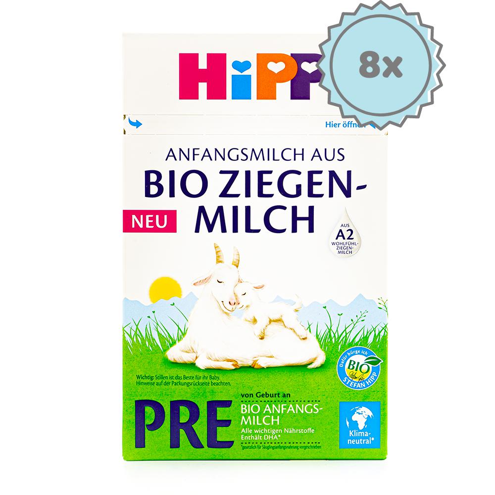 HiPP Goat Milk Formula Stage PRE - German Version (400g) - 8 Boxes