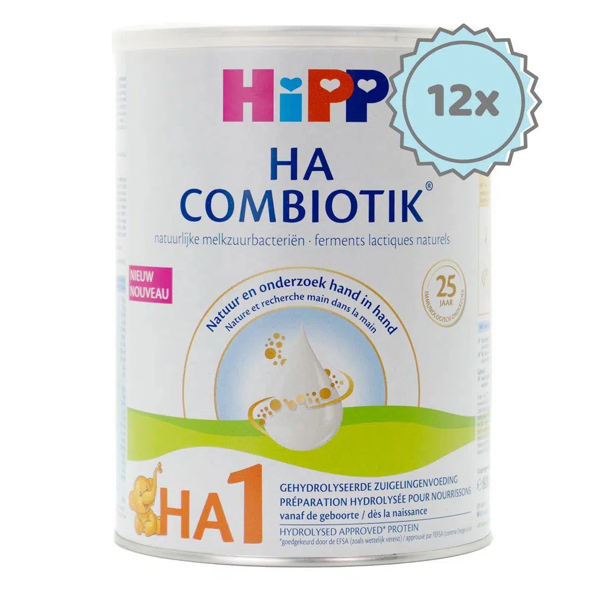 HiPP HA Dutch Stage 1 Hypoallergenic Combiotic Formula (800g) | Organic European Baby Formula | 12 cans