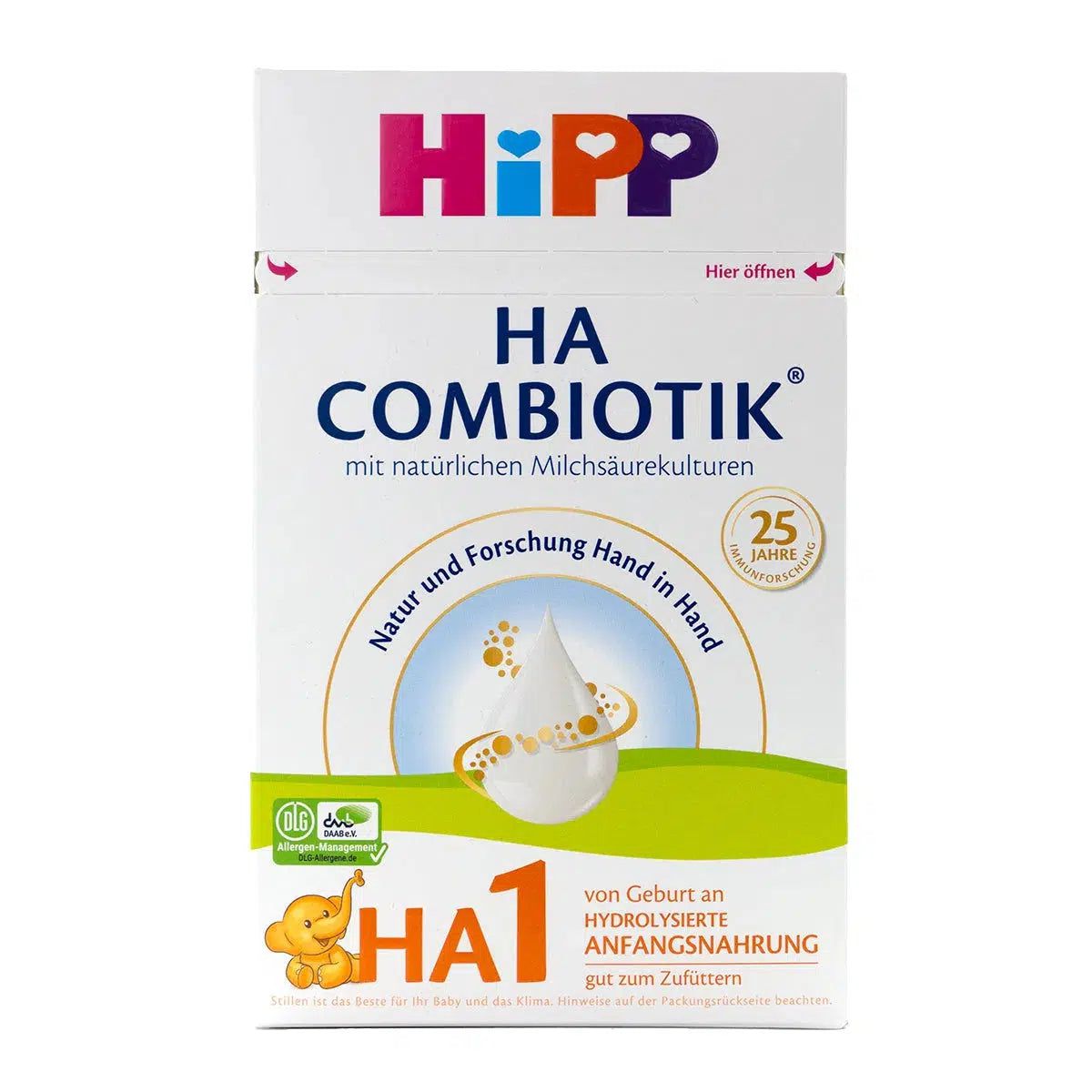 HiPP HA Stage 1 Hypoallergenic Combiotic Formula | Organic European Baby Formula 
