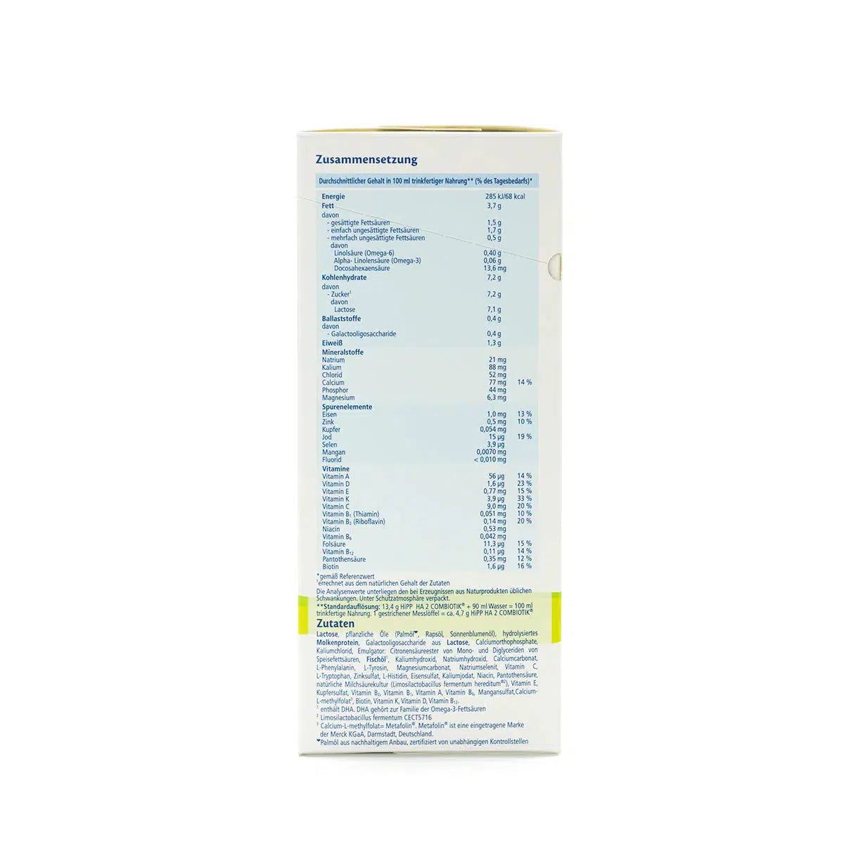 hipp HA stage 2 - Ingredients