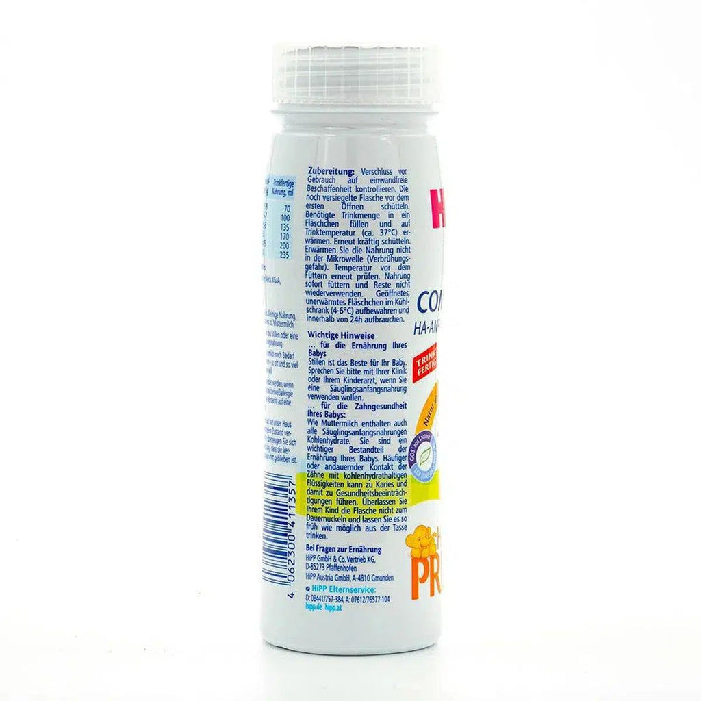 HiPP HA Stage PRE Ready to Feed Formula Ingredients