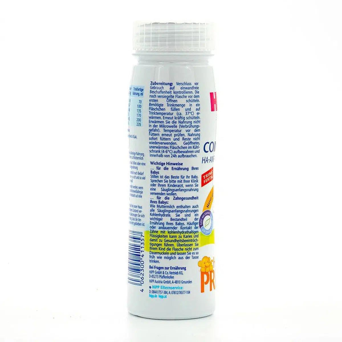 HiPP HA Stage PRE Ready to Feed Formula Ingredients