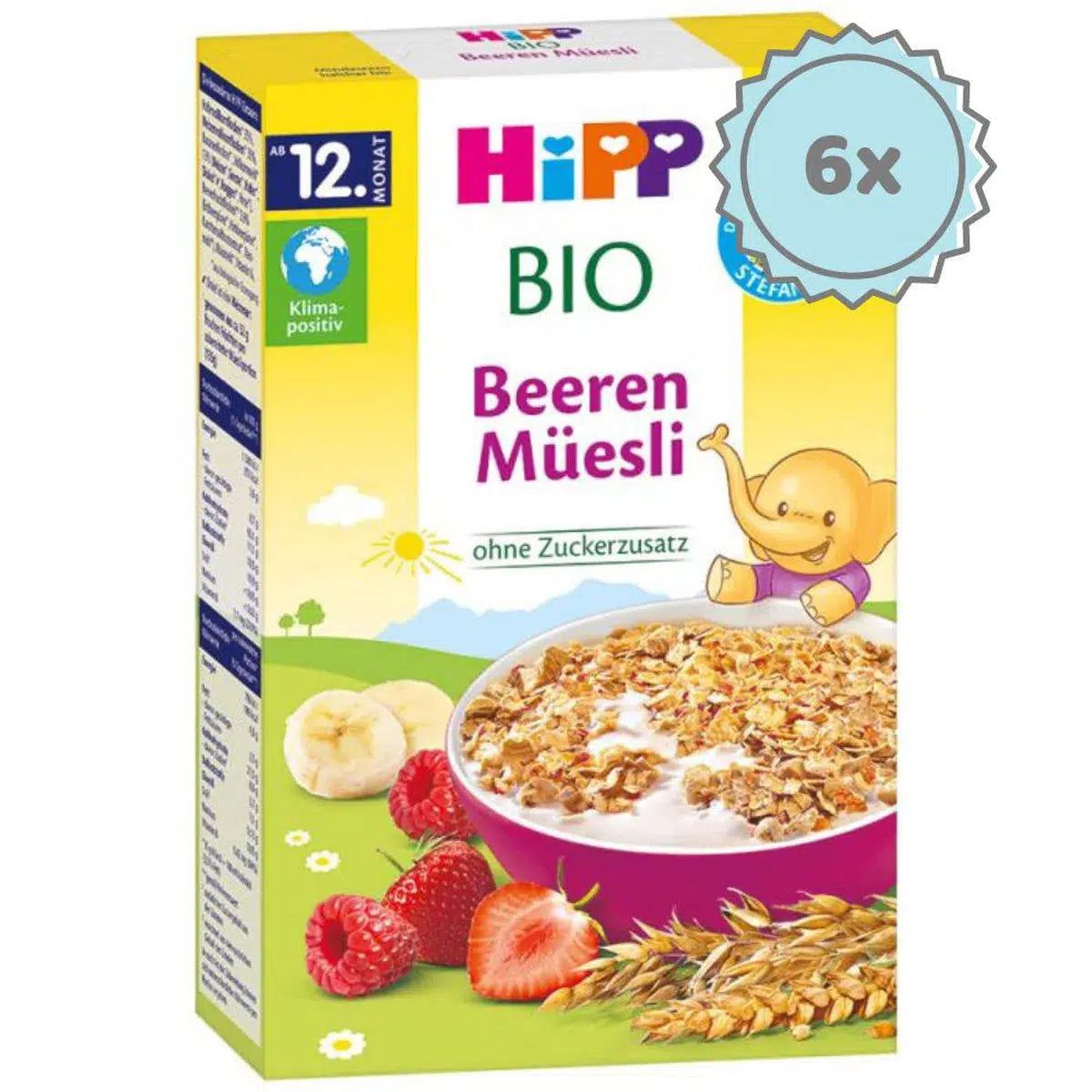 HiPP Organic Berries Muesli (12+ Months) - 6 Boxes
