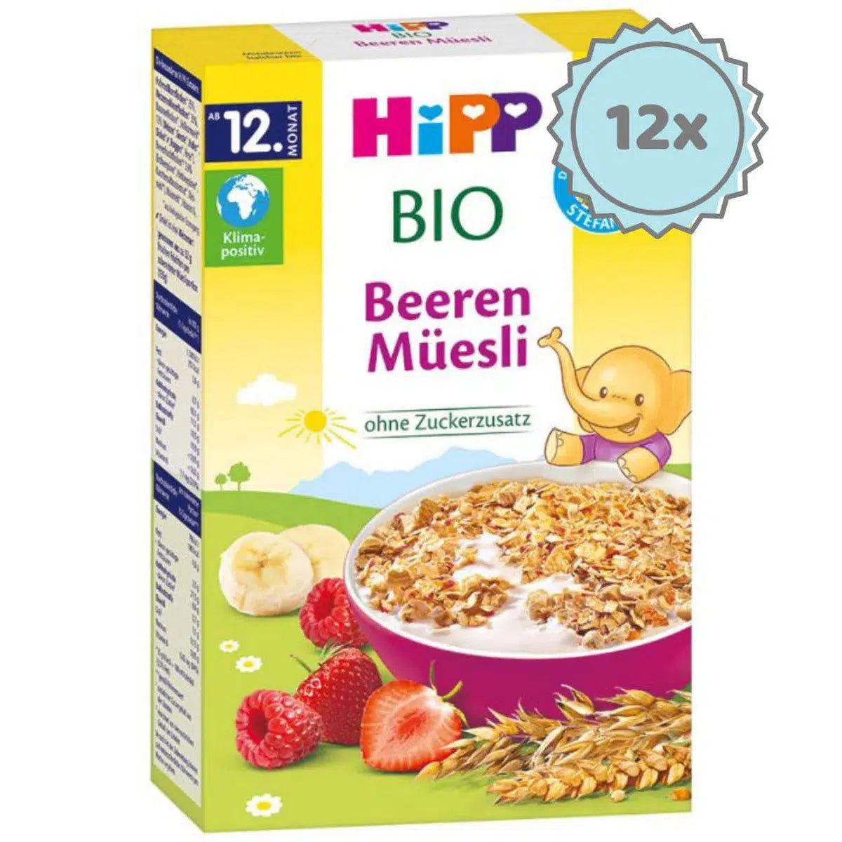 HiPP Organic Berries Muesli (12+ Months) - 12 Boxes
