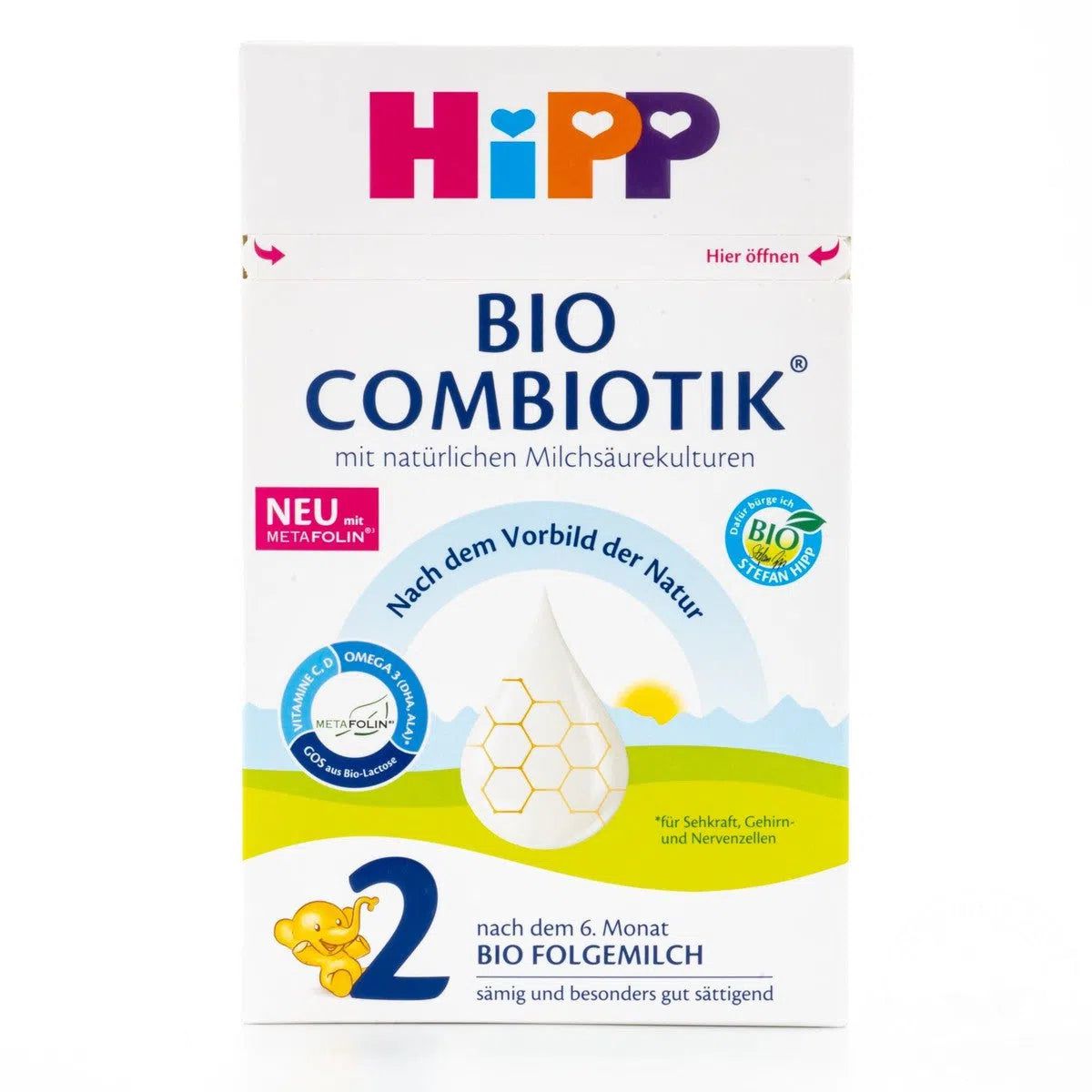 HiPP Stage 2 Combiotic Formula - German Version (600g) - 8 Boxes
