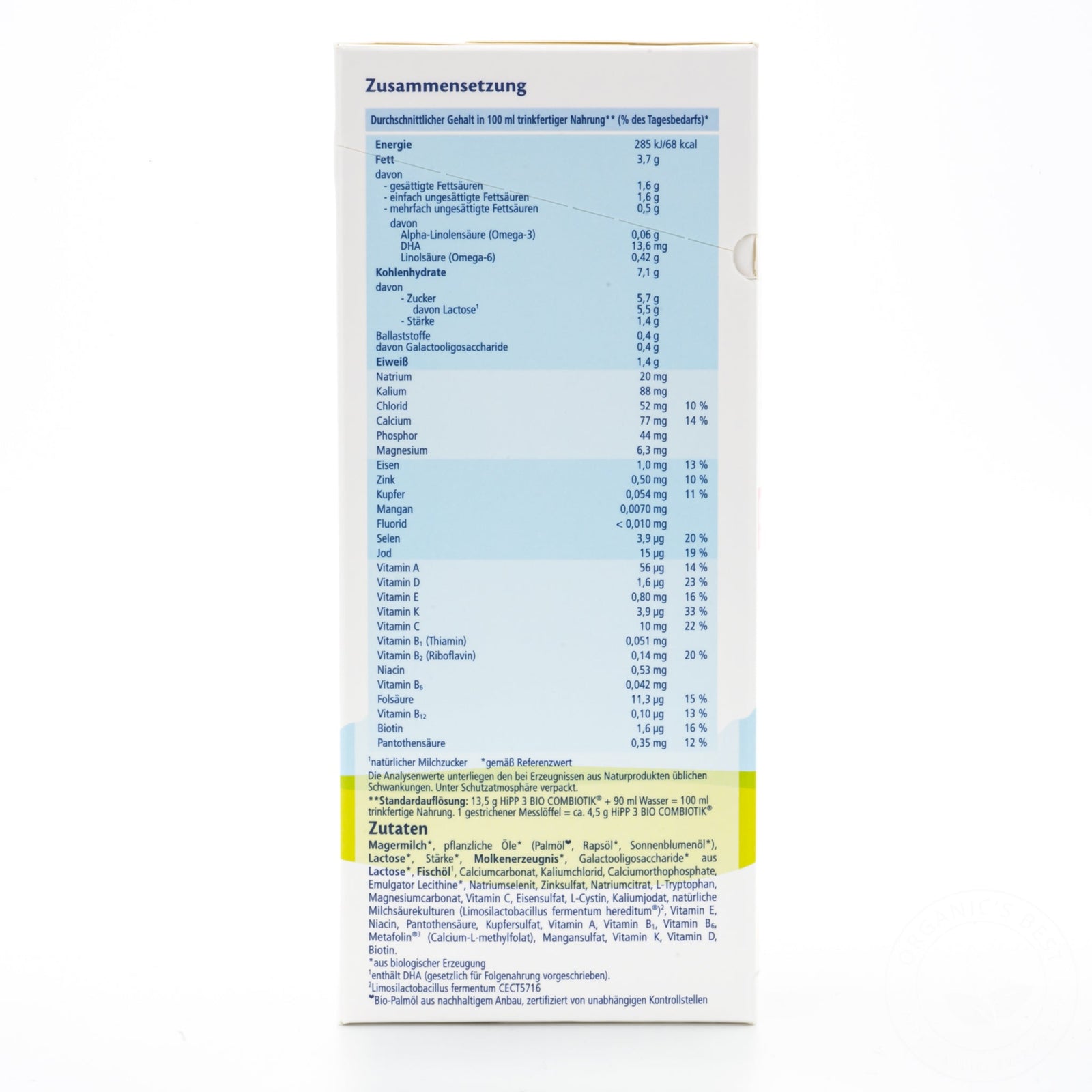 HiPP Stage 3 Combiotic Formula - German Version (600g) - 24 Boxes