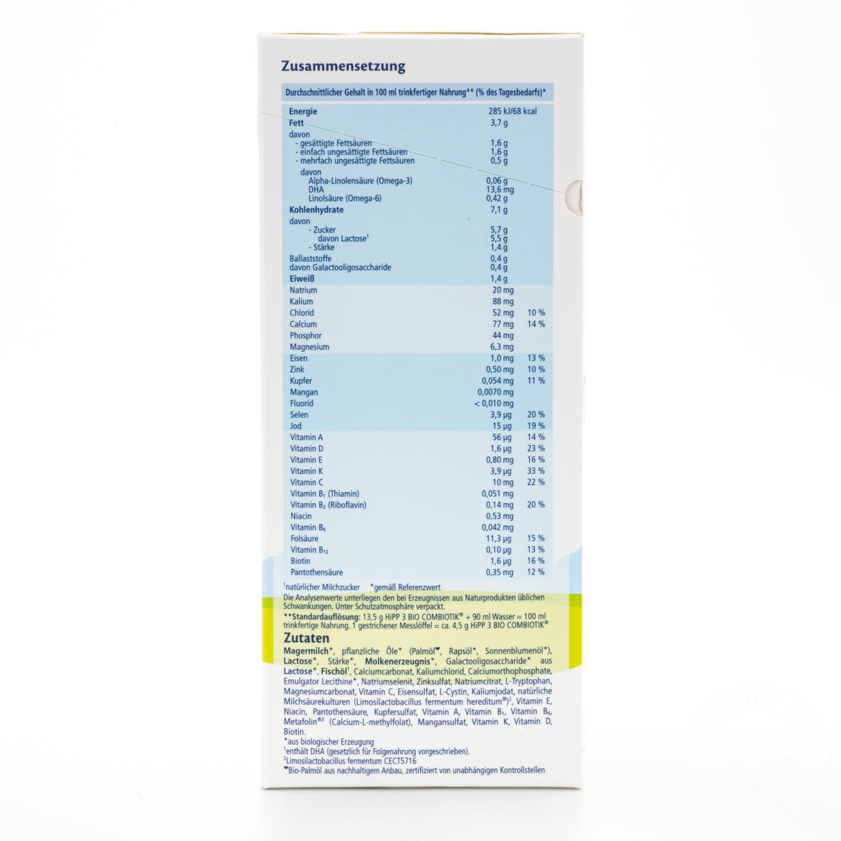 HiPP Stage 3 Combiotic Formula - German Version (600g) - 8 Boxes