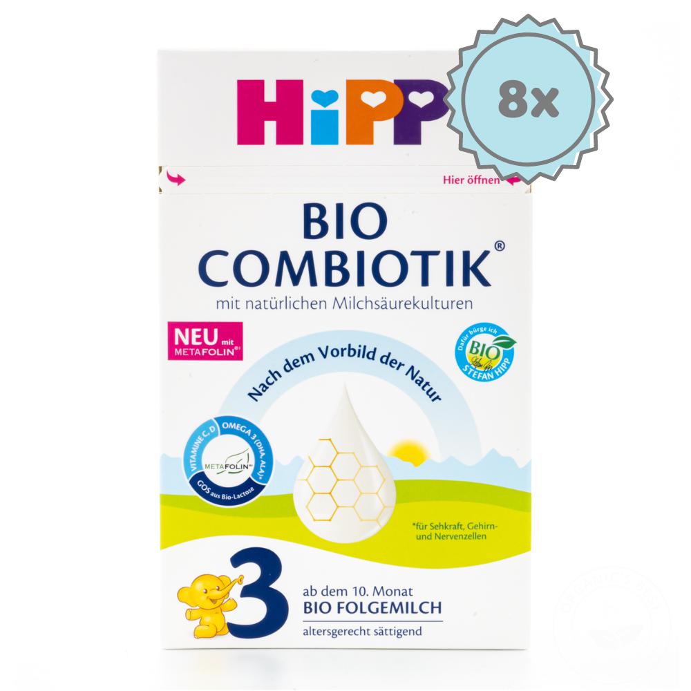 HiPP Stage 3 Combiotic Formula - German Version (600g) - 8 Boxes