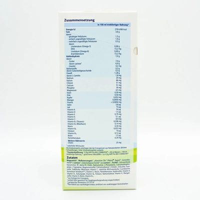 Nutrition Facts: HiPP Stage PRE (Bio) Combiotic Infant Milk Formula - German Version