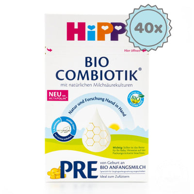 HiPP Stage PRE Combiotic Formula - German Version (600g) - 40 Boxes
