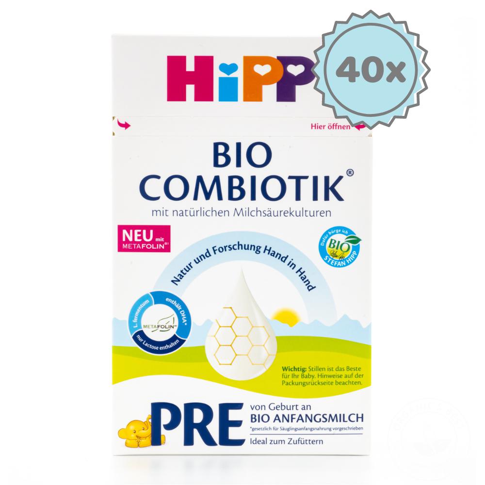 HiPP Stage PRE Combiotic Formula - German Version (600g) - 40 Boxes