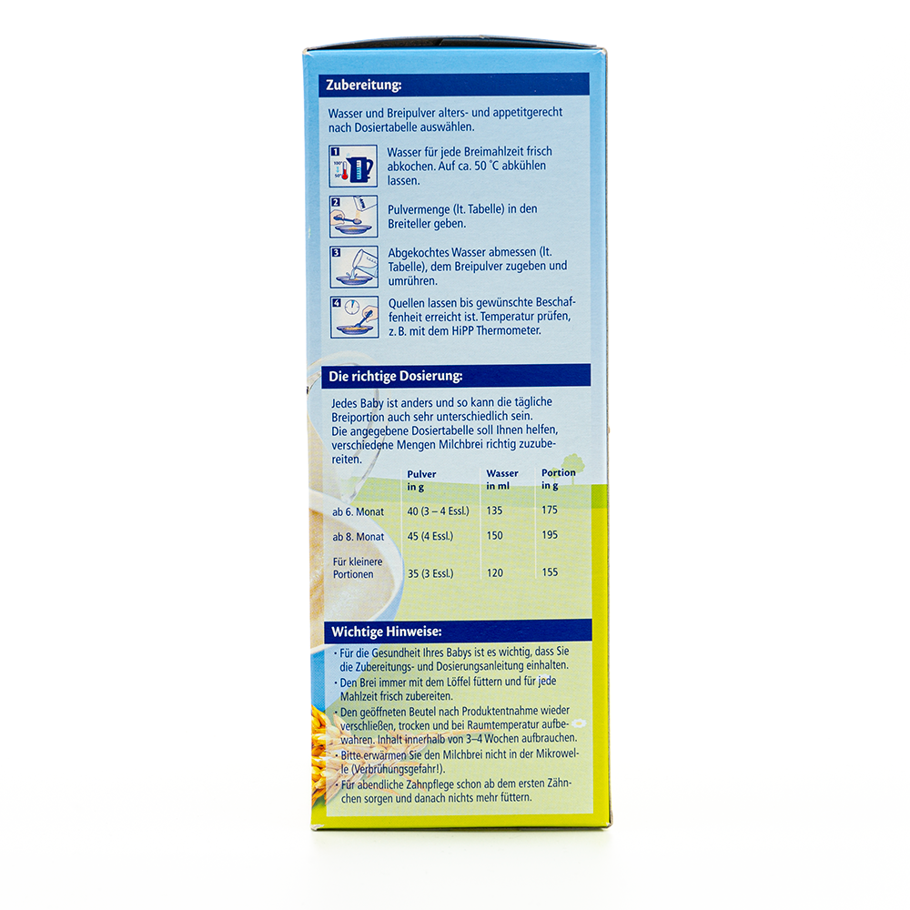 HiPP-BIO-milk-porridge-childrens-semolina-from-6-Months-450g nutricional values