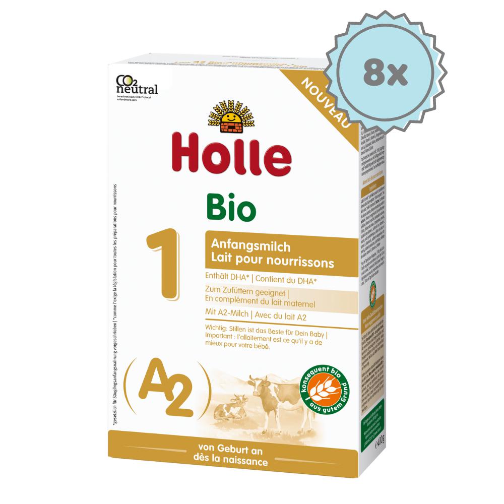 Holle A2 Stage 1 Formula (400g) - 8 Boxes