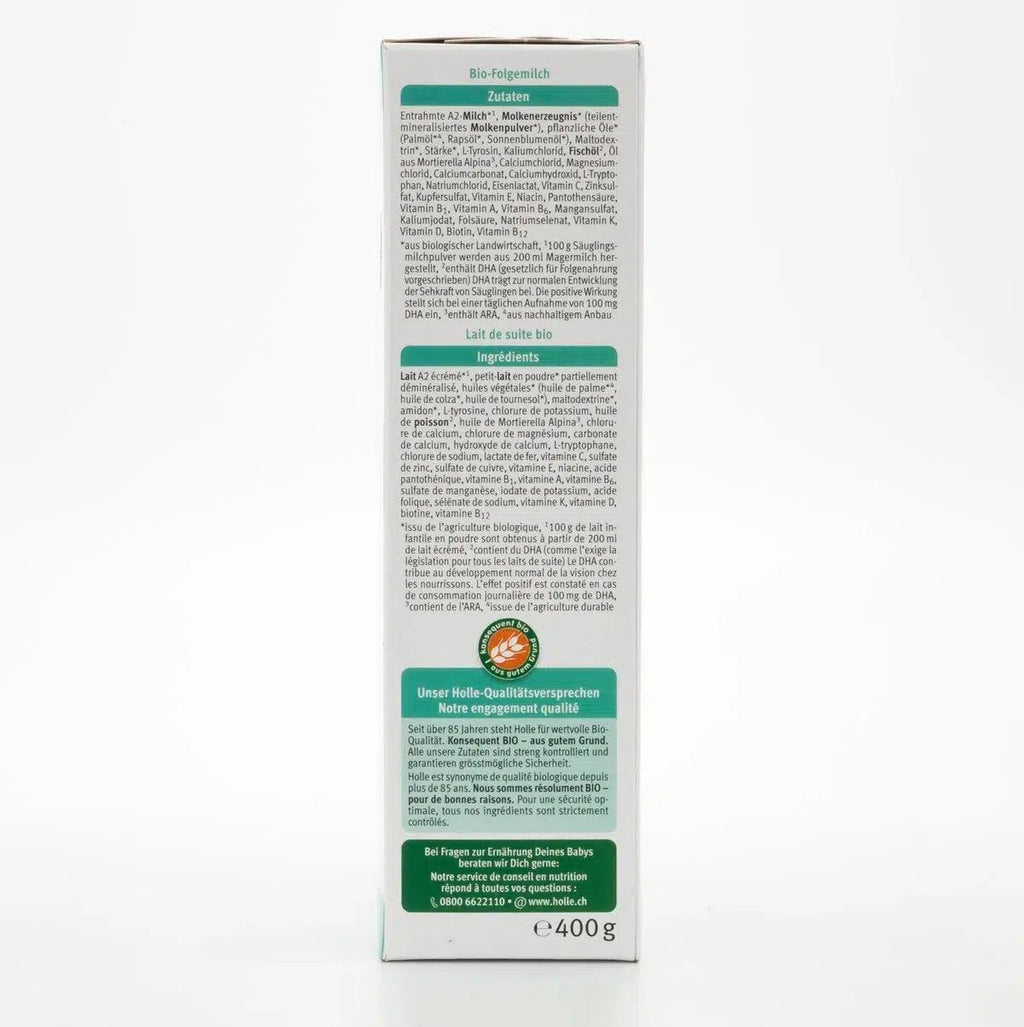 Holle A2 Stage 3 (12+ Months) Formula Ingredients