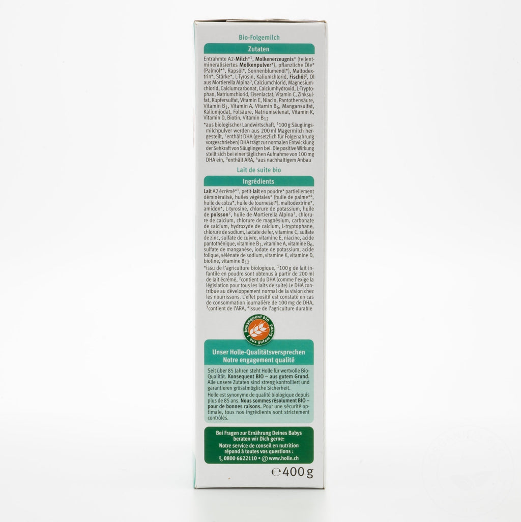 Holle A2 Stage 3 (12+ Months) Formula Ingredients