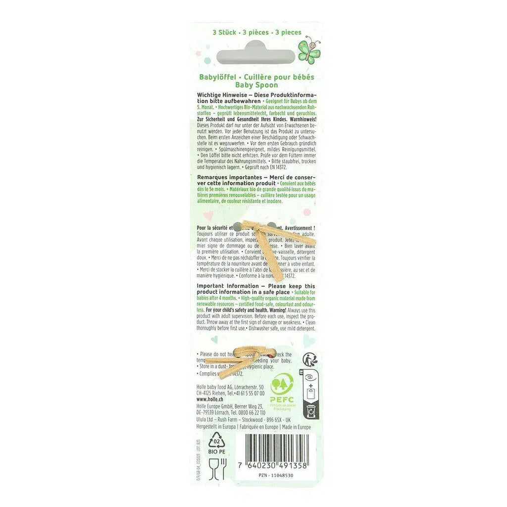 Holle Baby Spoons from Renewable Resources (4+ Months) | Organic's Best Shop