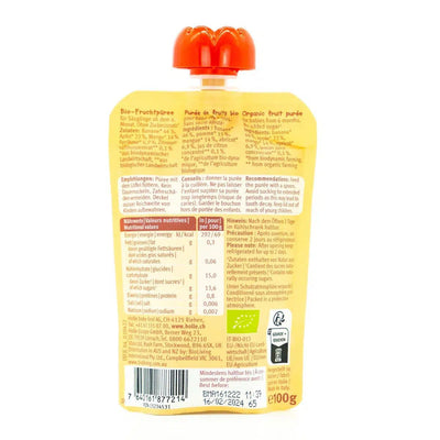 Holle Banana Lama: Banana, Apple, Mango & Apricot (6+ Months) | Nutrition facts