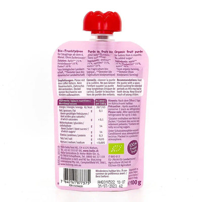 Holle Dino Date: Apple, Blueberries & Dates (6+ Months) | Nutrition facts