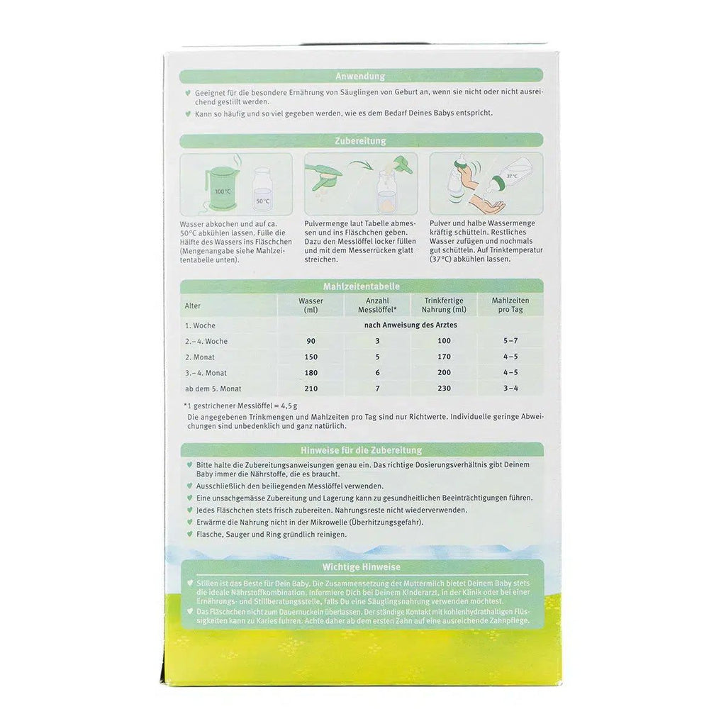 European Baby Formula | Holle Goat Milk Formula Stage 1 (400g)  | Preparation