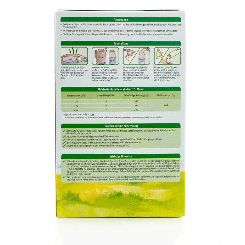 Holle Goat Milk Formula Stage 3 (400g) - 8 Boxes