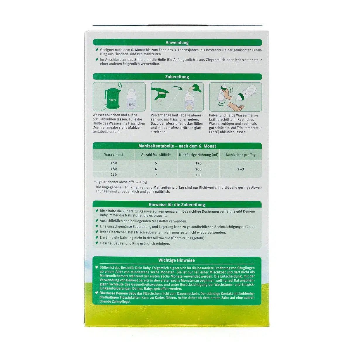 Holle Goat Milk Formula Stage 2 (400g) | European Baby Formula | Preparation