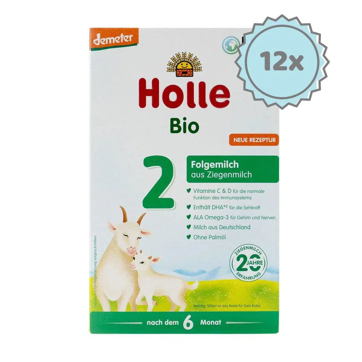 Holle Goat Milk Formula Stage 2 (400g) | European Baby Formula | 12 boxes