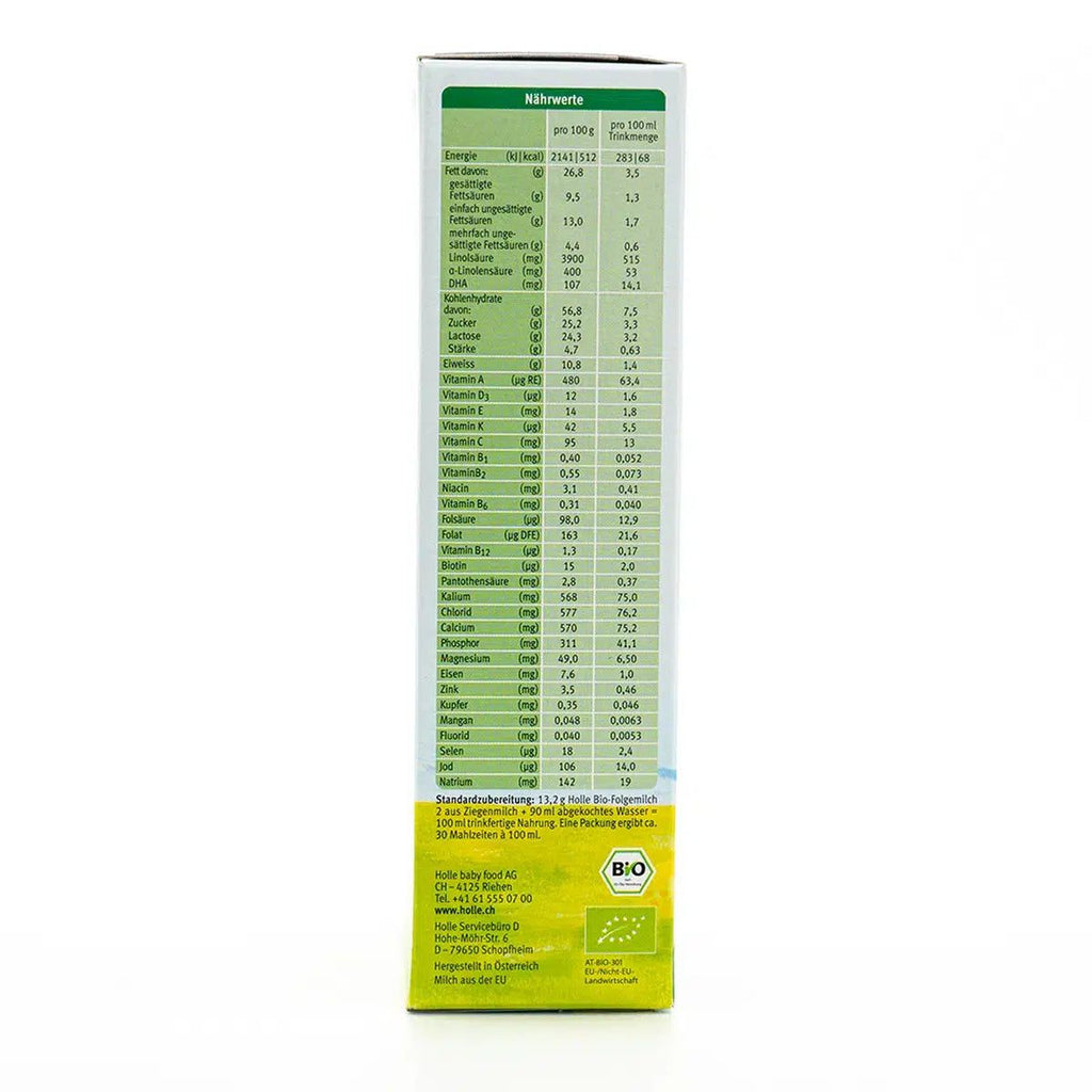 Holle Goat Stage 3 (10+ Months) Milk Formula | Nutrition Facts