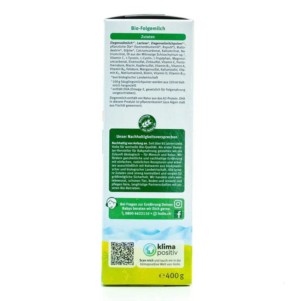 Holle Goat Stage 4 (12+ Months) Milk Formula Ingredients