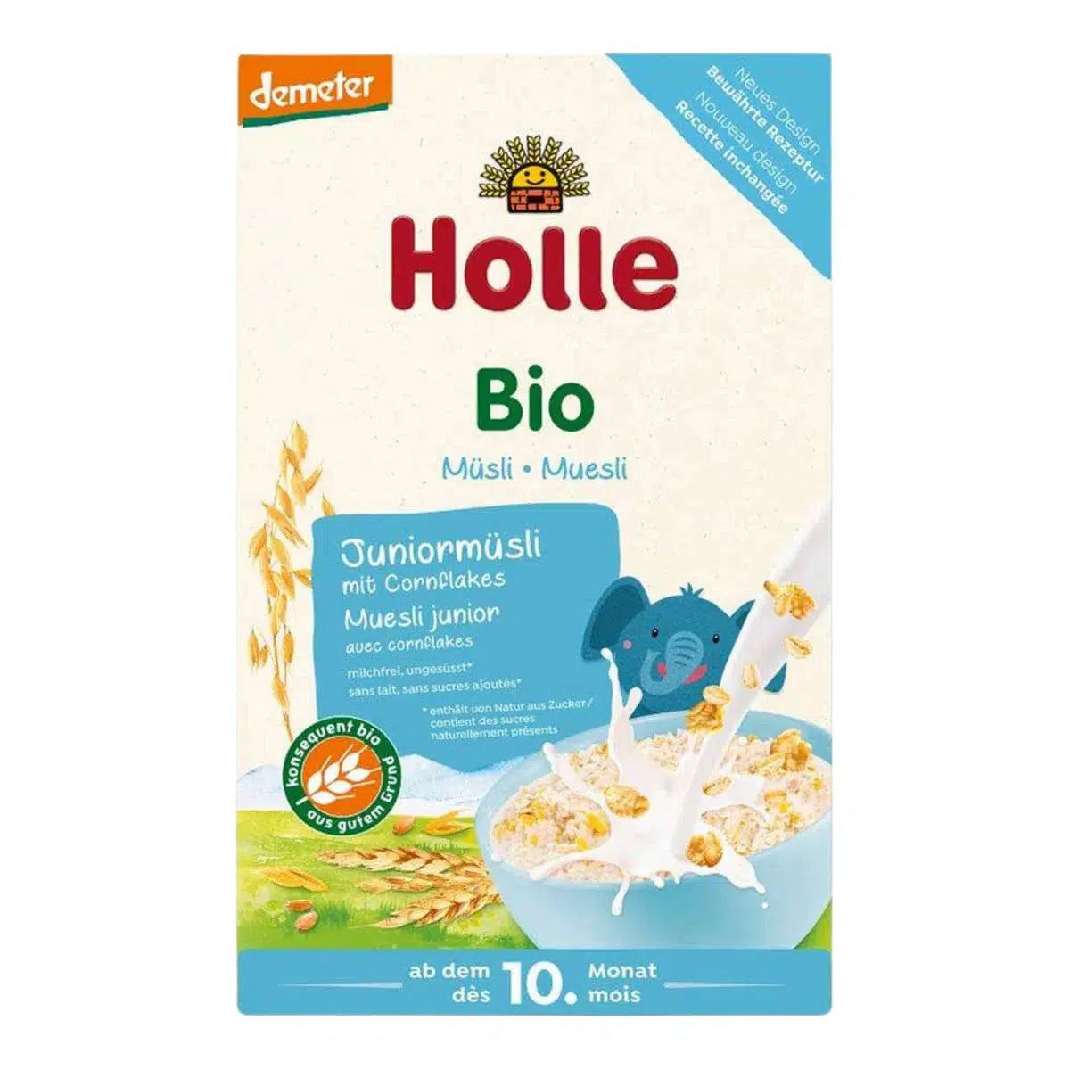 Holle Junior Multigrain Muesli with Cornflakes (10+ Months) - 250g | Organic's Best Shop