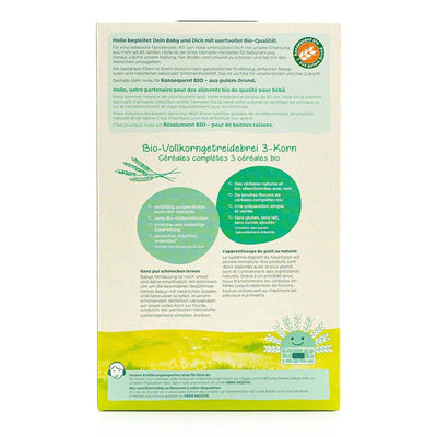 Holle Organic 3-Grain Porridge (6+ Months) - 250g | Ingredients