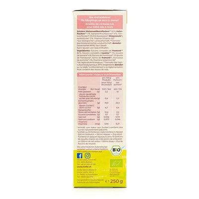 Holle Organic Baby Muesli Porridge (6+ Months) - 250g | Nutrition facts