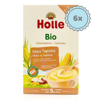 Holle Organic Corn and Tapioca Porridge (5+ Months) - 250g - 6 Boxes | Organic's Best Shop