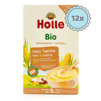 Holle Organic Corn and Tapioca Porridge (5+ Months) - 250g - 12 Boxes | Organic's Best Shop