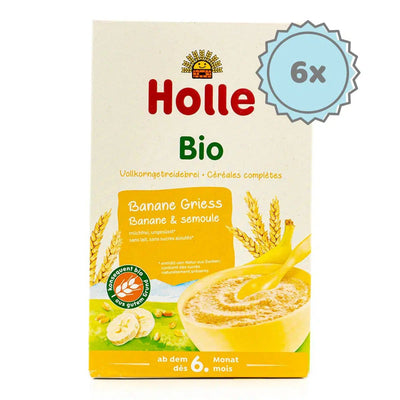 Holle Organic Fruit Porridge Banana-Semolina (6+ Months) - 250g - 6 Boxes | Organic's Best Shop