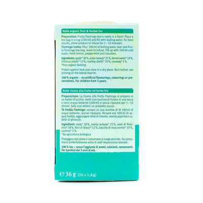 Holle Organic Fruity Flamingo Tea (20 tea bags) - from 3rd year | Information