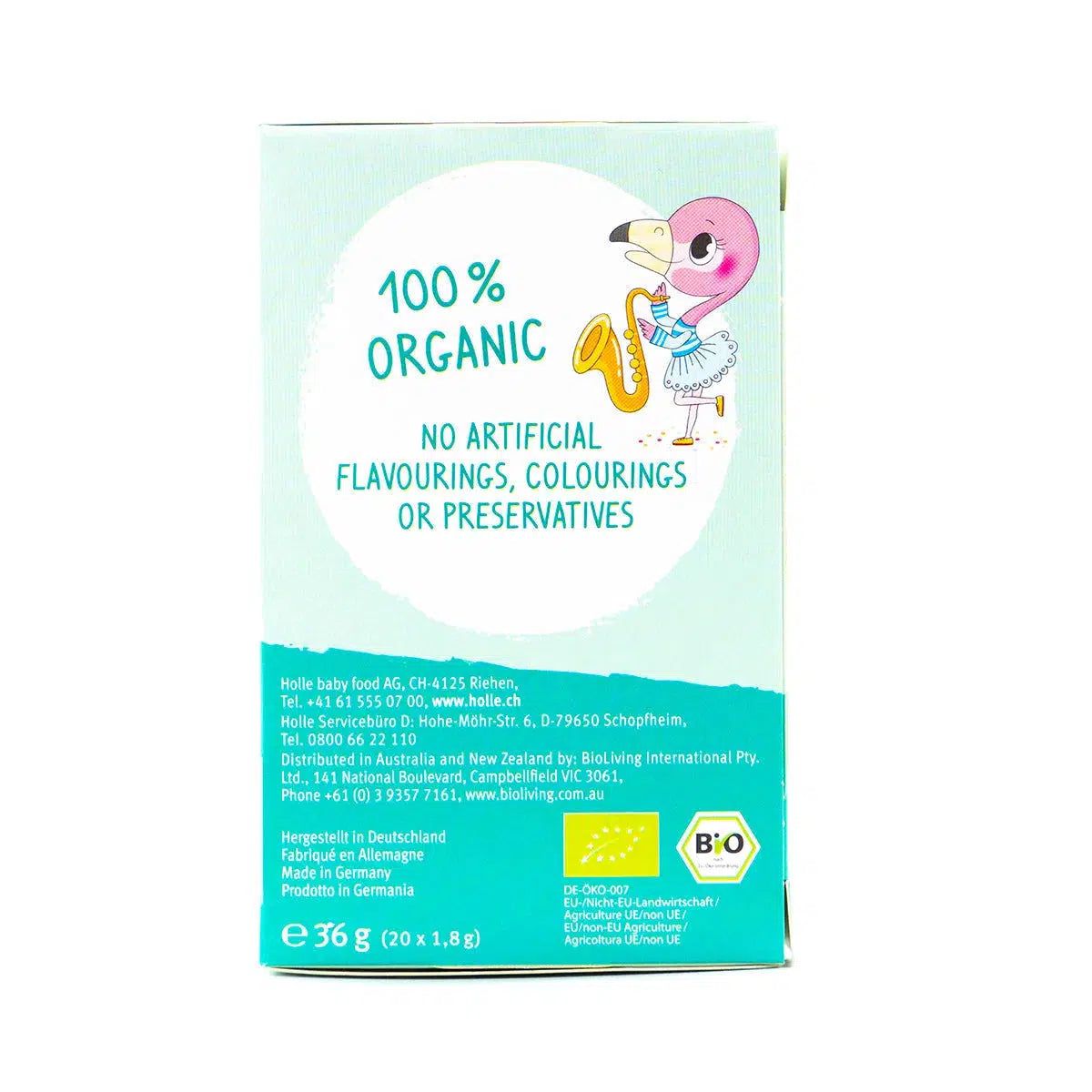 Holle Organic Fruity Flamingo Tea (20 tea bags) - from 3rd year