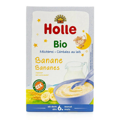 Holle Organic Milk Cereal with Bananas (6+ Months) | Organic Baby Cereal