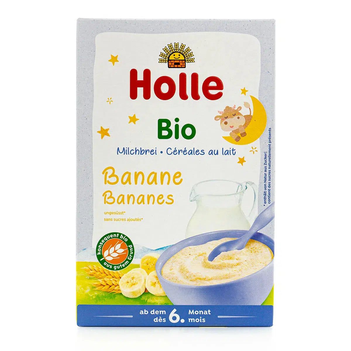 Holle Organic Milk Cereal with Bananas (6+ Months) | Organic Baby Cereal