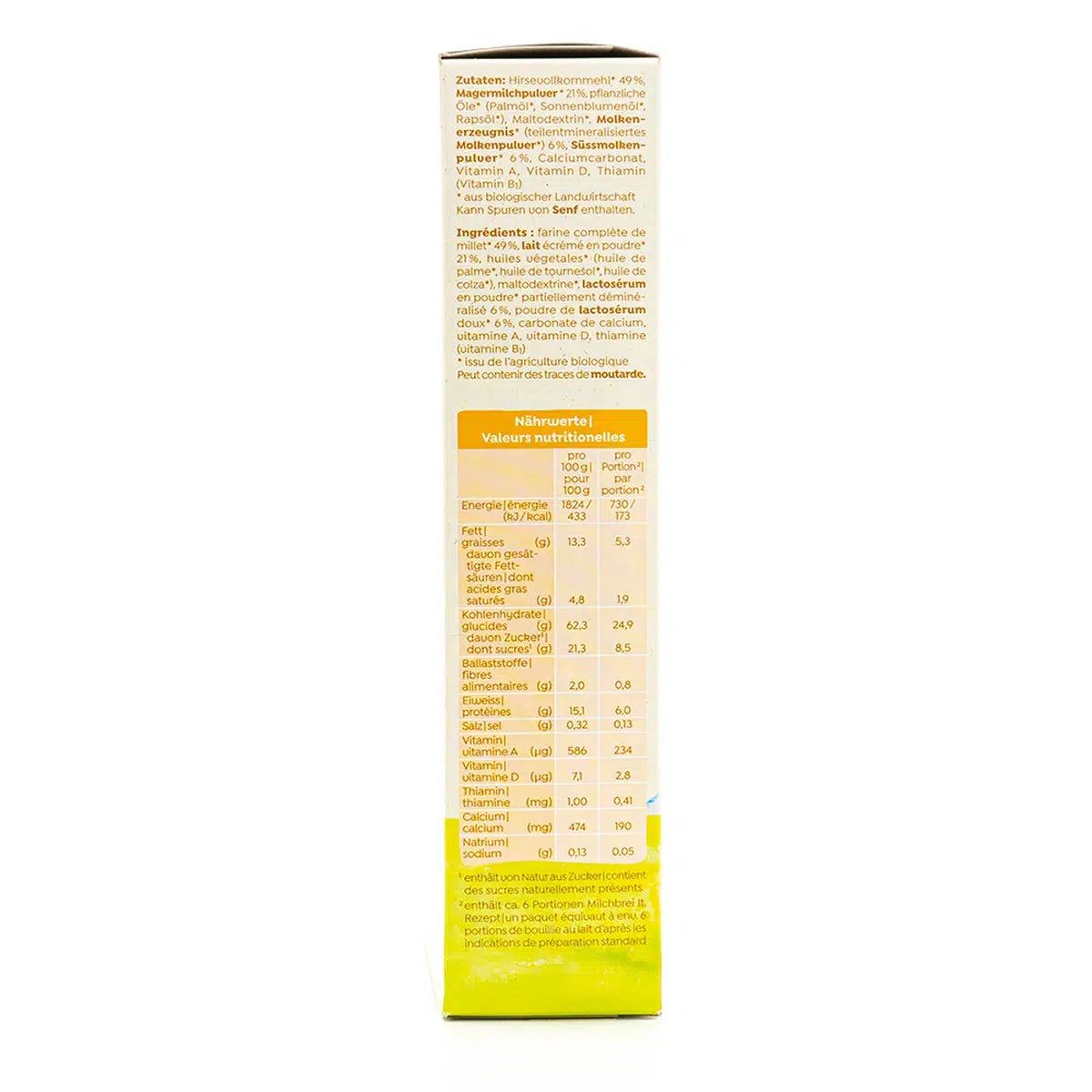 Holle Organic Milk Cereal with Millet (5+ Months) - 250g
