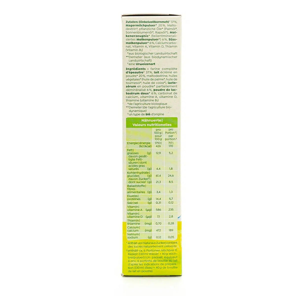 Holle Organic Milk Cereal with Spelt (5+ Months) - 250g