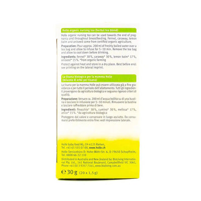 Holle Organic Nursing Tea (20 tea bags) | Organic Tea | Information