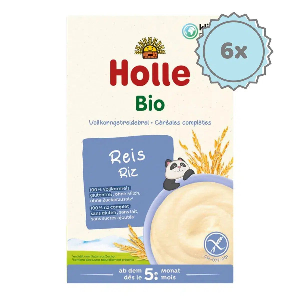 Holle Organic Rice Porridge (5+ Months) - 250g - 6 boxes
